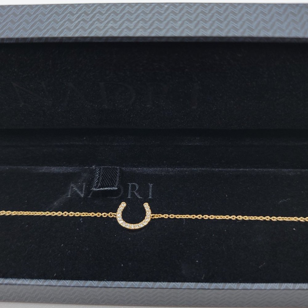 Nadri CZ Horse shoe Bracelet NEW in BOX - Picture 5 of 6